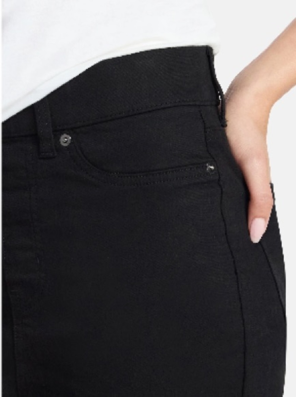 Time and Tru Black Jegging Capris XL 16-20 - Picture 5 of 7